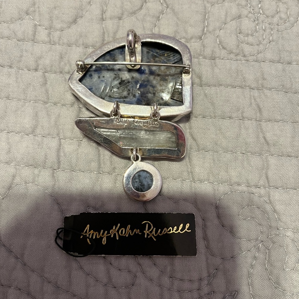 Amy Kahn Russell vintage fish pendant/pin. - Picture 4 of 4